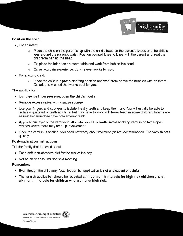 FileFluorideVarnishApplicationProtocol.pdf UofL General Peds