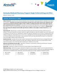 Kentucky Medicaid Pharmacy Program Single PDL.pdf